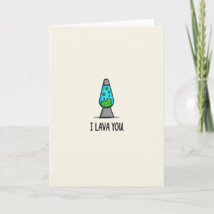 Tarjeta de broma I Lava You Pun
