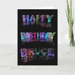 Tarjeta de Bruce del feliz cumpleaños