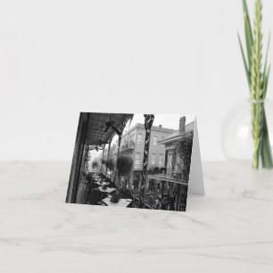 Tarjeta de brunch de barrio francés