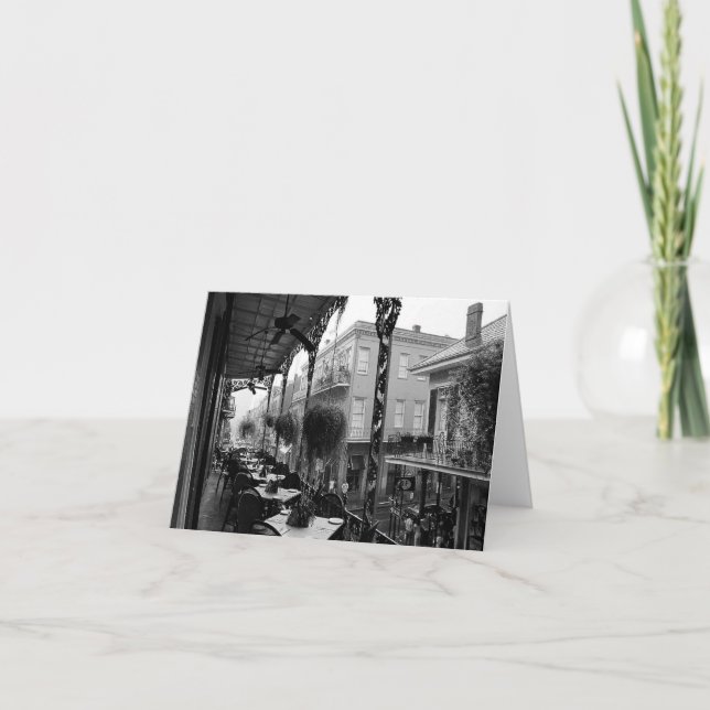 Tarjeta de brunch de barrio francés (Anverso)