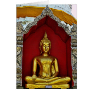 Tarjeta de Buda del oro