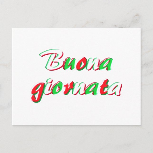 Tarjeta de buen día (Anverso)