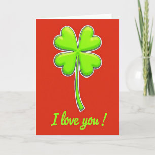 Tarjeta de Buena Fortuna Amor Clover