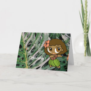 Tarjeta de buena suerte "Aloha Honeys"