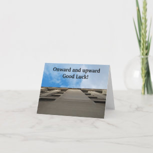 Tarjeta de Buena Suerte en Oficinas Profesionales 