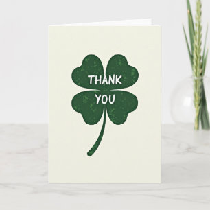 Tarjeta de Buena Suerte Gracias Clover