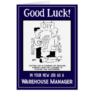 Tarjeta de buena suerte para nuevo trabajo como ge