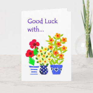 Tarjeta de buena suerte personalizable: poder de l