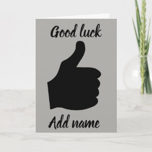 Tarjeta de buena suerte personalizada