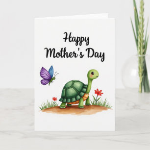 Tarjeta de Bug de Tortuga del Día de la Madre Dulc