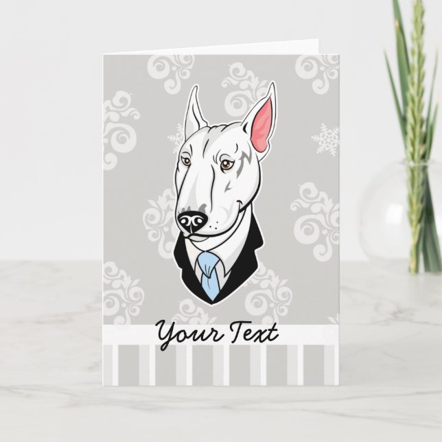 Tarjeta de bull terrier (Anverso)