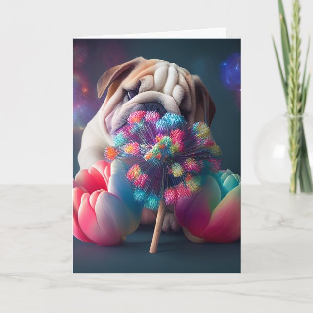 TARJETA DE bulldog (Anverso)