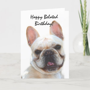 Tarjeta de Bulldog francesa Happy Belthday