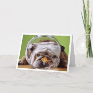 Tarjeta de Bulldog inglesa