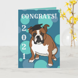 Tarjeta de Bulldog inglesa de personalizable