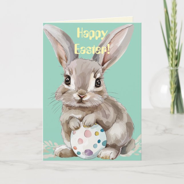 TARJETA DE BUNNY n EGG EASTER (Anverso)