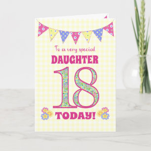 Tarjeta de Bunting y Primroses para Hija 18