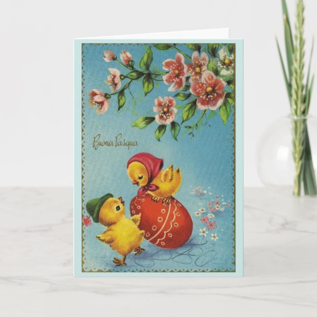 Tarjeta de Buona Pasqua pascua del italiano del (Anverso)