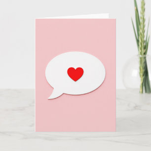 Tarjeta de Burbuja de Corazón