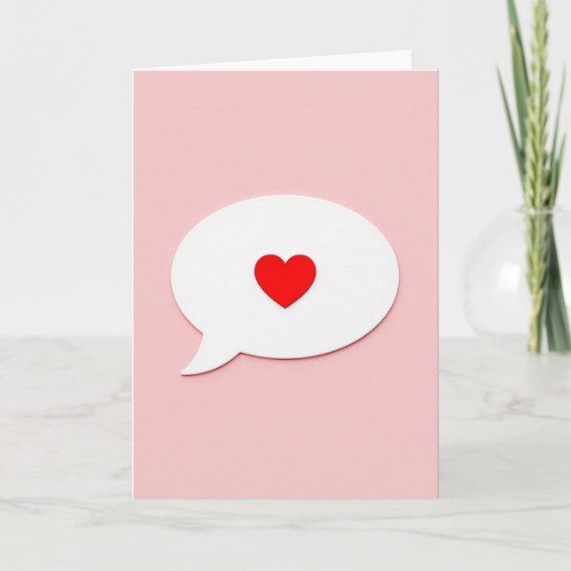 Tarjeta de Burbuja de Corazón (Anverso)