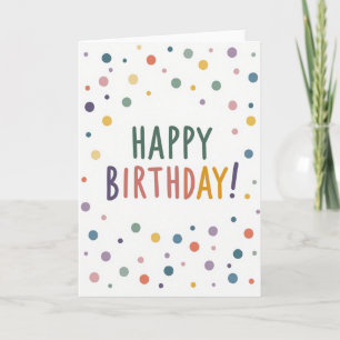 Tarjeta de Burbujas de Cumpleaños Floral