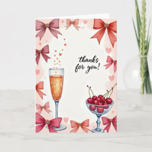 Tarjeta de Burbujas de Flauta de Gratitud