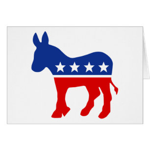 Tarjeta de burro demócrata