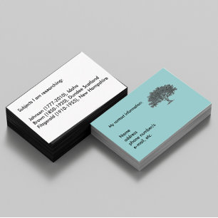 Tarjeta de bus - Investigación genealógica