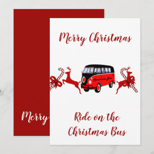 Tarjeta de bus para Navidades Red Reindes Candy St