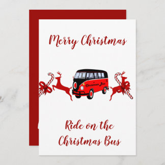 Tarjeta de bus para Navidades Red Reindes Candy St