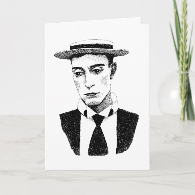 Tarjeta de Buster Keaton (Anverso)