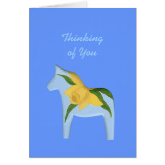 Tarjeta de caballo de narciso para recuperarse pro