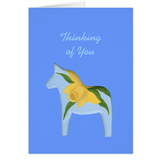 Tarjeta de caballo de narciso para recuperarse pro (Frente)