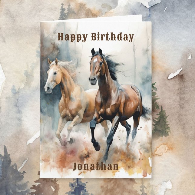 Tarjeta de caballo salvaje occidental (Subido por el creador)
