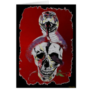 Tarjeta de cabeza de serpiente