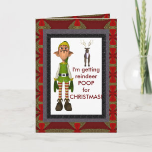 Tarjeta de caca de reno.