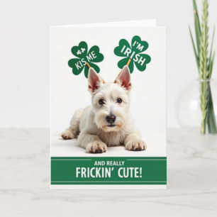 Tarjeta de cachorro irlandés superlindo
