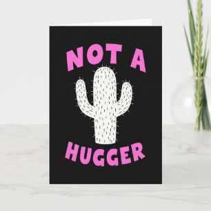 Tarjeta de Cactus No es un Abrazador Espinoso