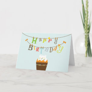Tarjeta de cadena de cumpleaños feliz