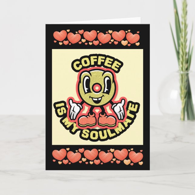 TARJETA DE CAFÉ FUNNY EL DÍA DE SAN VALENTÍN PARA  (Anverso)