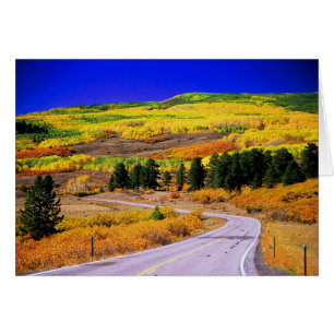 Tarjeta de caída de Utah para la ruta panorámica 1