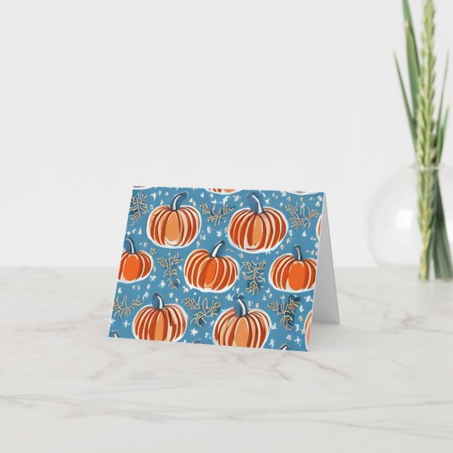 Tarjeta de Calabaza de Invierno (Anverso)