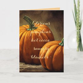 TARJETA DE CALABAZAS GLORIOSAS PENSANDO EN TI