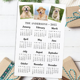 Tarjeta de calendario de 12 meses para Mascotas de