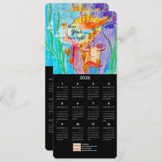 Tarjeta de calendario de arte para el Pastel de Ac