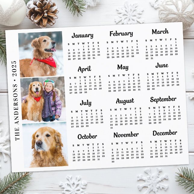 Tarjeta de calendario de fotos de Mascota de perro (Subido por el creador)