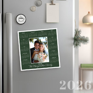 Tarjeta de calendario de vacaciones magnéticas ver