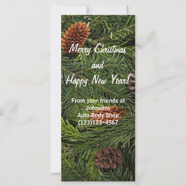 Tarjeta de calendario promocional de vacaciones 20 (Anverso)