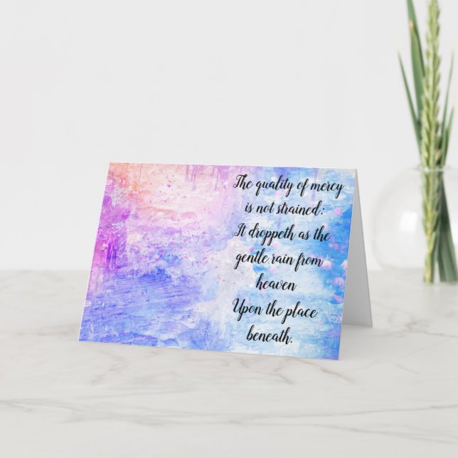 Tarjeta de "calidad de piedad" (Anverso)