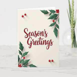 Tarjeta de Caligrafía de Navidad